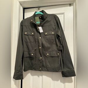 J Crew Lightweight Green Jacket